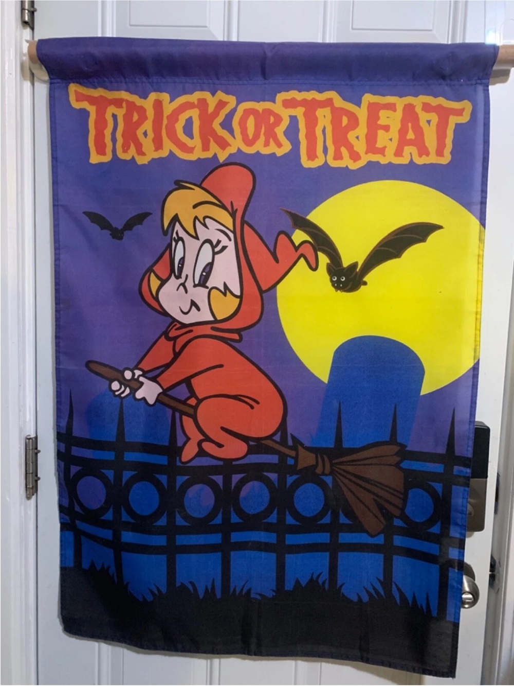 Vintage Casper’s Wendy the Witch Banner Flag